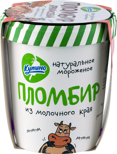

Мороженое Купино Из молочного края пломбир арахисовый с соленой карамелью 16.6% 270 г