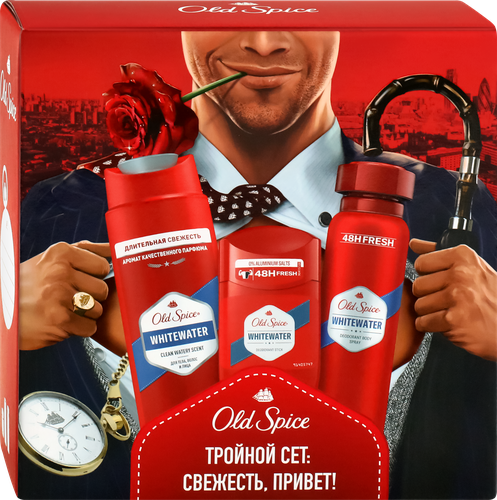 

Набор подарочный Old Spice Whitewater 3 предмета 450 мл