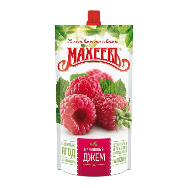 Джем малиновый Махеевъ 300г Doy-Pack