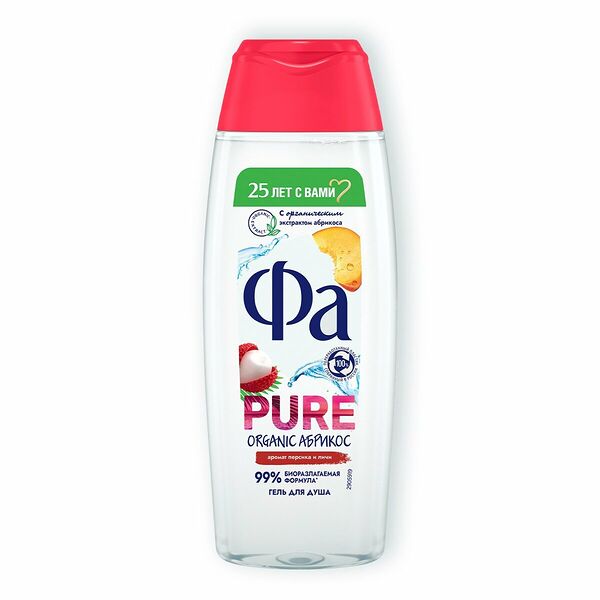 Гель для душа Fa Pure Organic Абрикос 250 мл