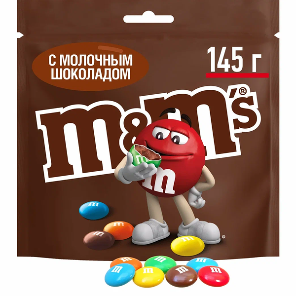Конфеты M&M's драже c молочным шоколадом для компании 145 г