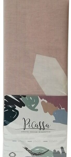 Простыня PiCassa 334 сатин набивной Евро 220*240см