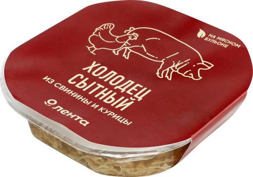 

Холодец Лента Сытный из свинины и курицы 400 г