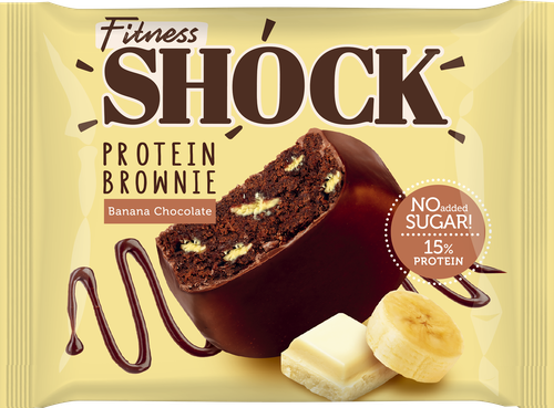

Брауни протеиновый FitnesShock банановый 50 г