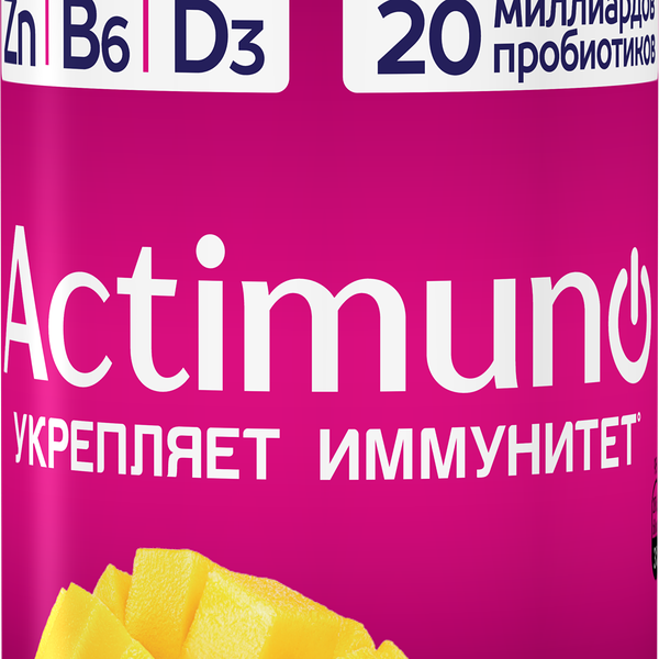 Кисломолочный напиток Actimuno c манго и маракуйей 1,5% 95 г