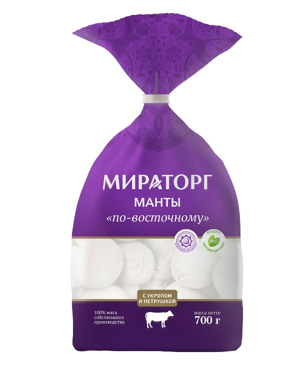 

Манты Мираторг по-восточному замороженные 700 г