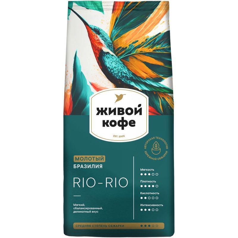 

Кофе Живой Кофе Rio-Rio молотый 200 г
