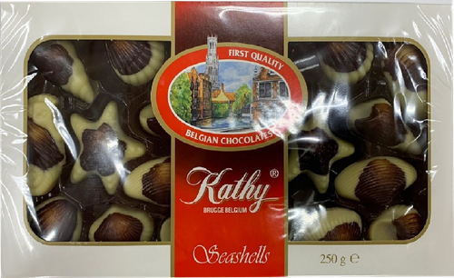 

Набор конфет Guylian Kathy Seashells в белом и темном шоколаде с начинкой из фундука 250 г
