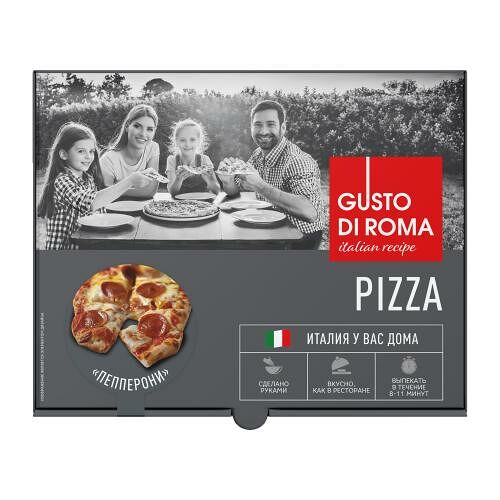 Пицца Gusto Di Roma Римская Пепперони 400 г