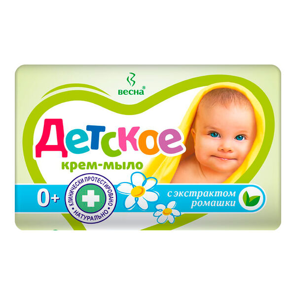 Крем-мыло детское Весна с экстрактом ромашки 90 г