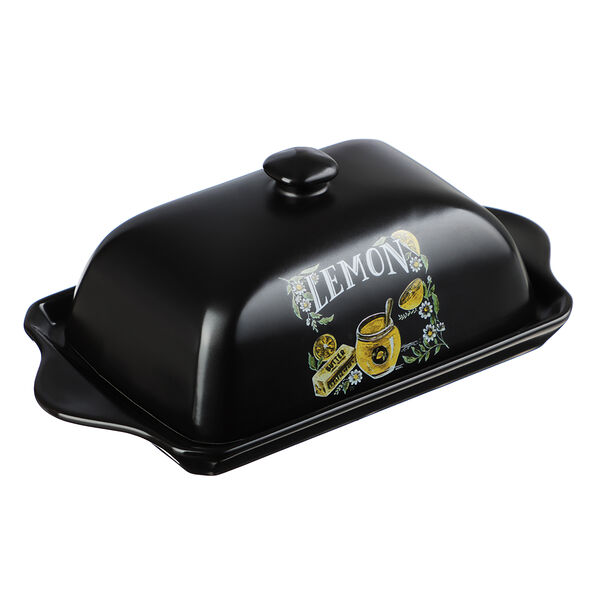 Millimi лимонный курд масленка, 19х10,5х7см, керамика