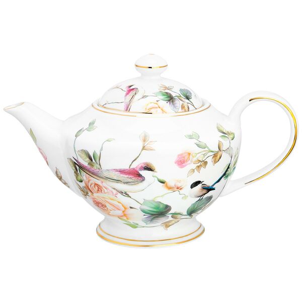 Чайник заварочный Певчие птички, 800 мл, фарфор