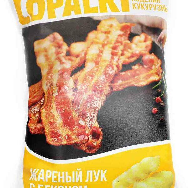 Кукурузные изделия Lopalki со вкусом Бекона и жареного лука