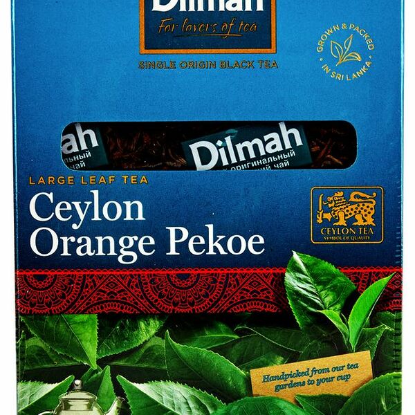 Чай Dilmah Orange Pekoe Цейлонский, черный крупный листовой 