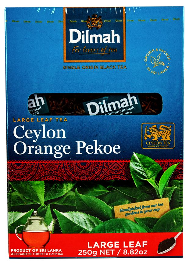 

Чай Dilmah Orange Pekoe Цейлонский, черный крупный листовой