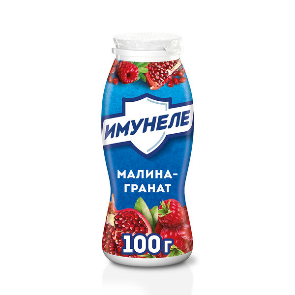 Напиток кисломолочный Имунеле со вкусом Малина-Гранат 1,2% 100г