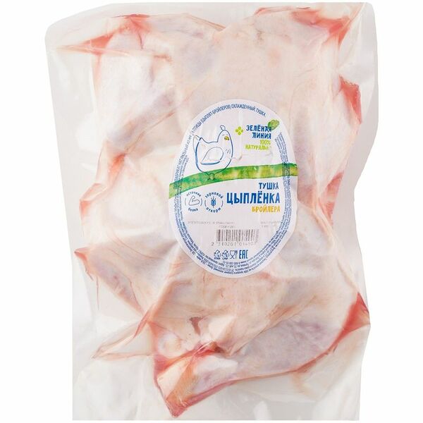 Тушка цыплёнка на зерновом откорме Зелёная Линия вес