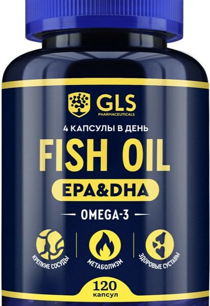БАД GLS Pharmaceuticals Омега-3 Fish Oil 720мг 120 капсул