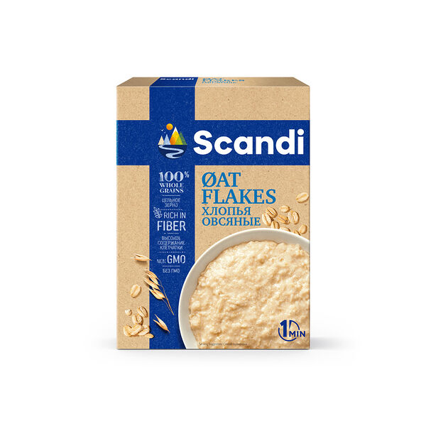 Хлопья Scandi овсяные 1 мин