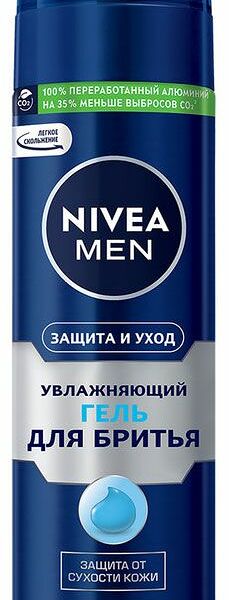 Гель для бритья Nivea Men Защита и уход увлажняющий 200 мл