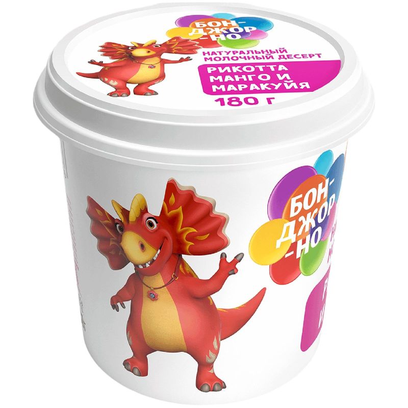 

Сыр рикотта Бонджорно манго и маракуйя 30% 180 г