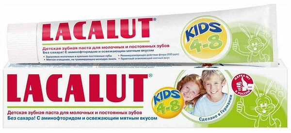 Lacalut Kids паста зубная детская 4-8 лет мята 50 мл