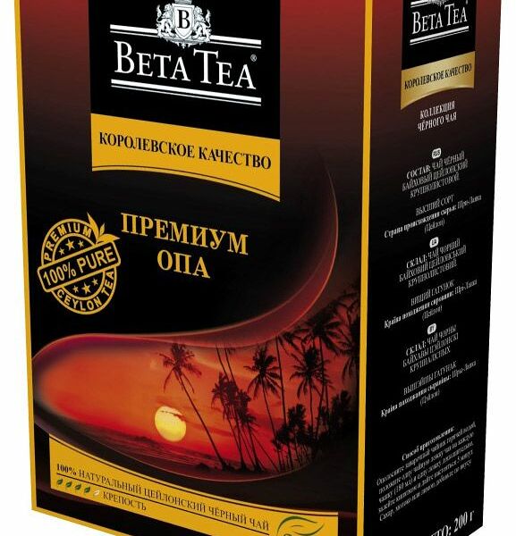 Чай Beta Tea Королевское Качество Яркий и Мягкий черный байховый 200г