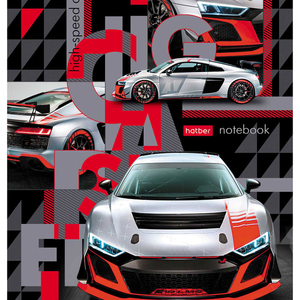 Тетрадь Hatber В мире авто на скобе в клетку А5, 40 л, в ассортименте