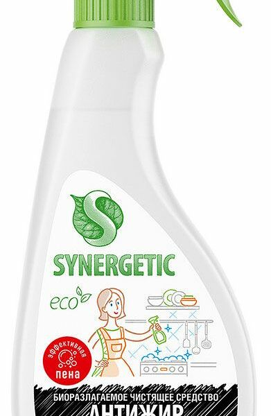 Чистящее средство Synergetic для удаления жира копоти нагара 0.5 л