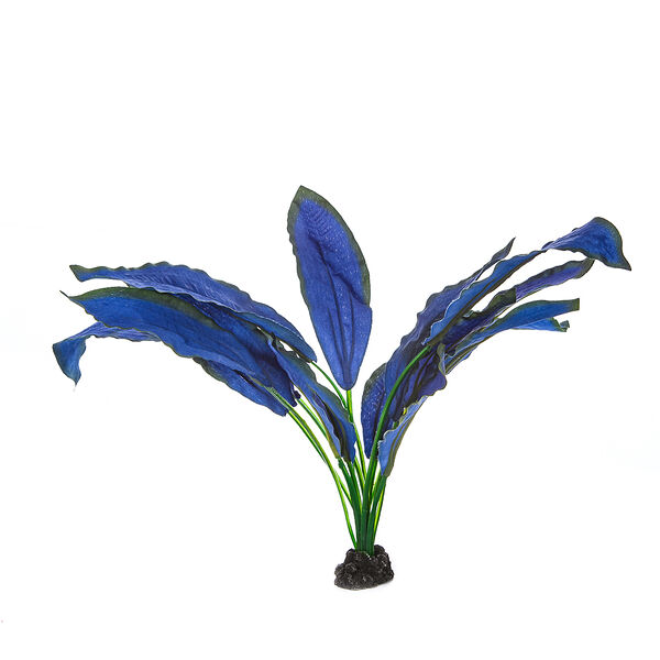 Декор для аквариума Эхинодорус синий, 30см