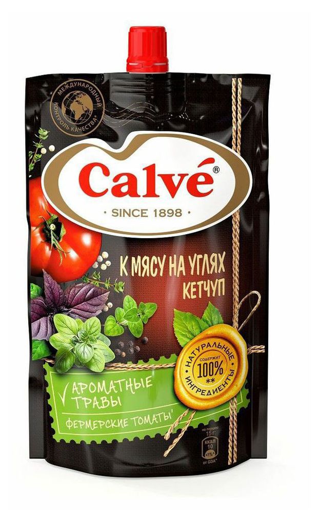 

Кетчуп Calve к мясу на углях с пряными травами 350 г