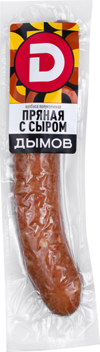 

Колбаса полукопченая Дымов Пряная с сыром 220 г
