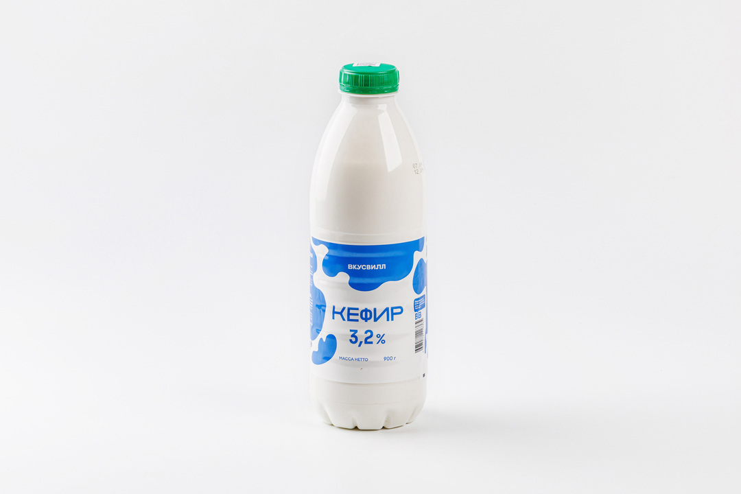 

Кефир Вкусвилл 3,2% в бутылке