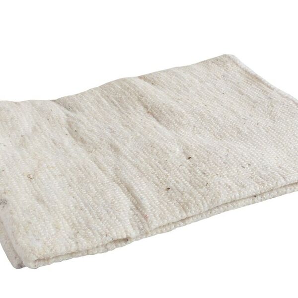 Салфетка для пола York хлопковая большая белая 60х80см