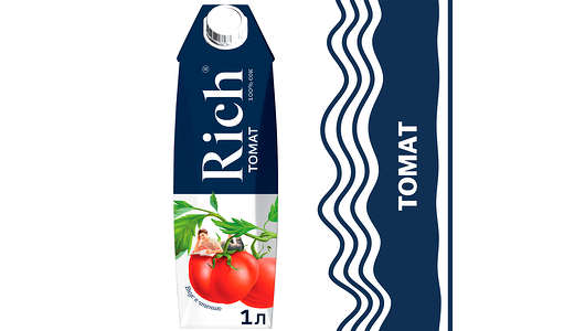 Сок Rich Томатный с солью,1л