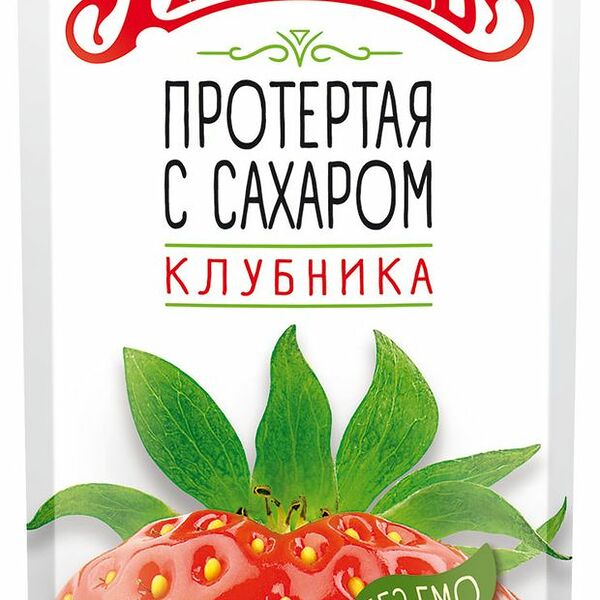 Клубника Махеевъ протертая с сахаром 300 г