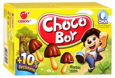Печенье Choco Boy Грибочки в глазури 100 г