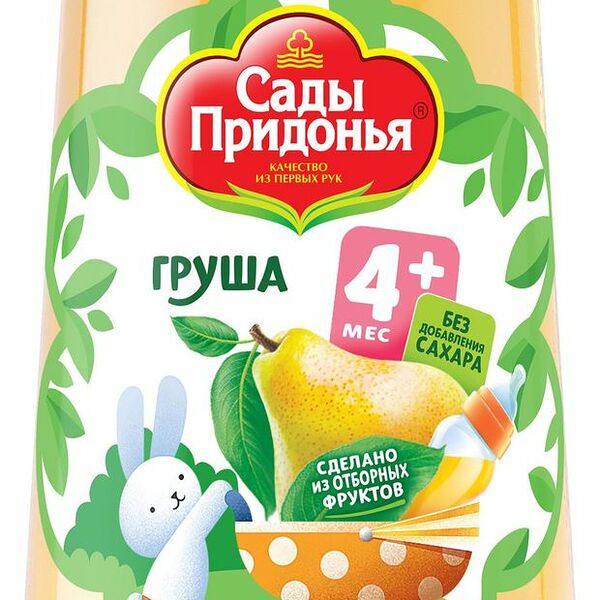 Сок грушевый Сады Придонья восстановленный стекло 200 мл