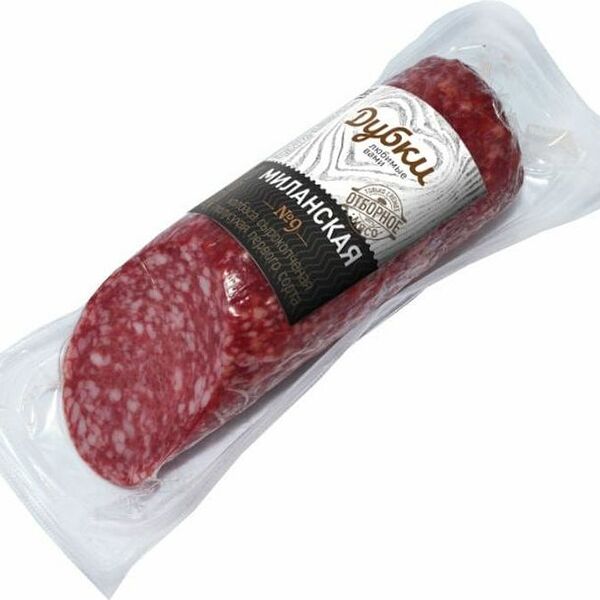 Колбаса Дубки Миланская сырокопченая полусухая 200 г