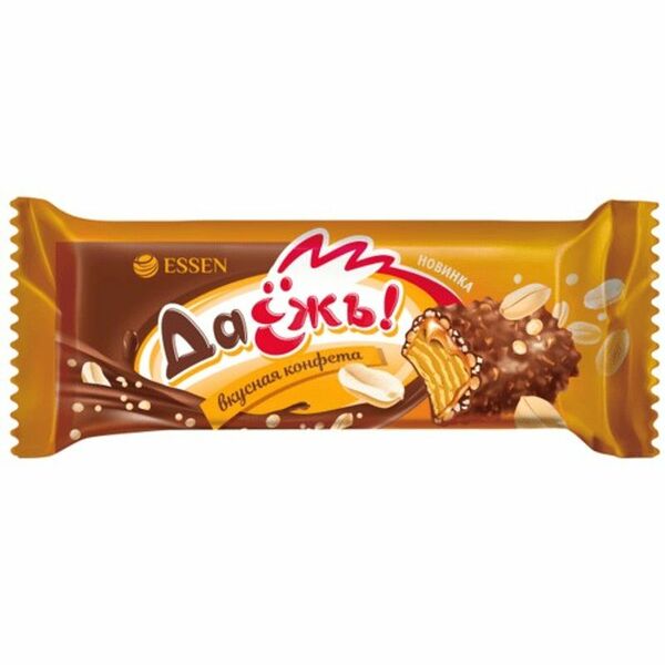 Конфеты ДаЁжъ с карамелью, арахисом и криспи вес
