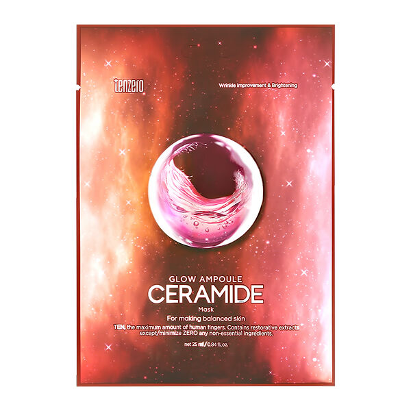 Маска для лица Tenzero Glow Ampoule с церамидами, 25 мл