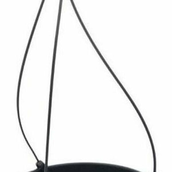 Горшок подвесной Santino Лилия антрацит 17 см, 1,5 л