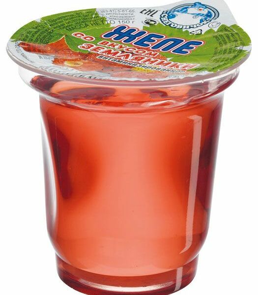 Желе Снеговичок со вкусом земляники витаминизированное