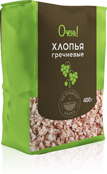 Хлопья гречневые ОЧЕНЬ!НТВ п/эт 400г