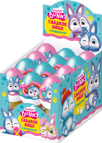 

Яйцо шоколадное Конфитрейд Sweet Bunnu Зайчата с игрушкой в ассортименте 20 г