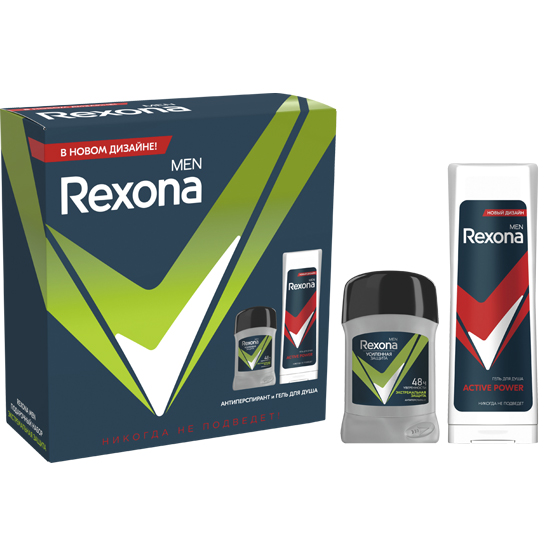 

Подарочный набор Rexona Men Экстремальная защита антиперспирант и гель для душа