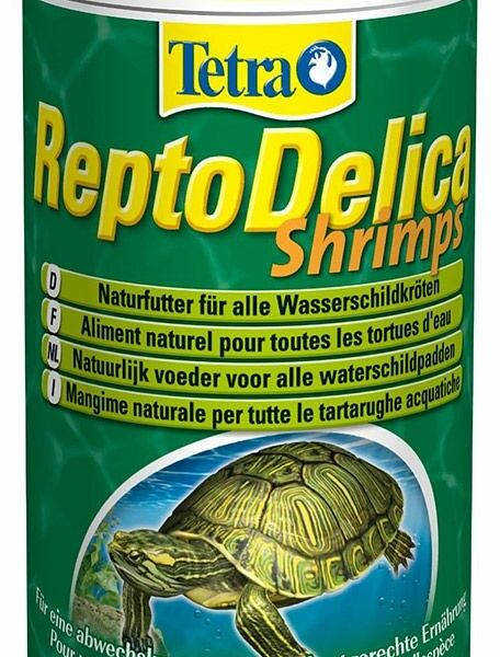 Лакомство Tetra ReptoMin Delica Shrimps для водных черепах (креветки), 250 мл