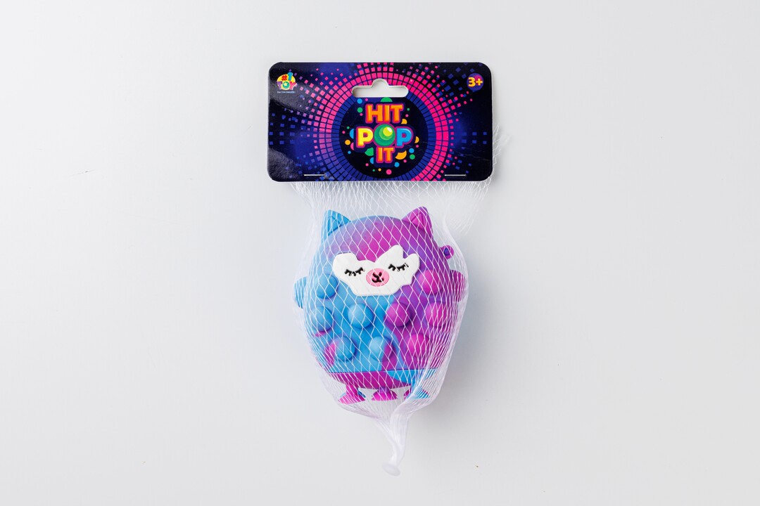 

Игрушка-антистресс 1TOY жмяка Hit Pop It лама на присосках, 1 шт., в ассортименте