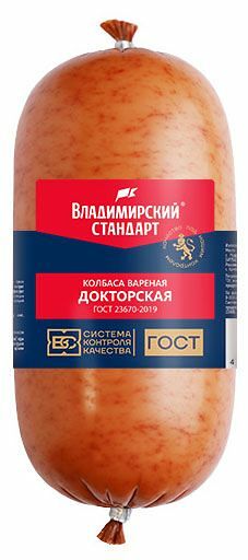 Колбаса Владимирский Стандарт Докторская вареная 400г