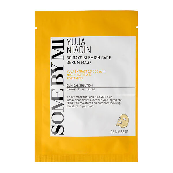 Маска для лица `SOME BY MI` с экстрактом юдзу и ниацинамидом (выравнивающая тон кожи)